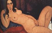 Amedeo Modigliani Reclining Nude with Loose Hair (mk39) oil painting reproduction